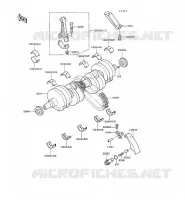 VILEBREQUIN pour Kawasaki GPX500R 1988