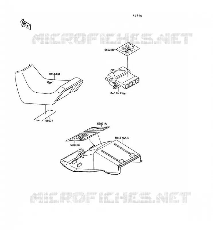 LABEL Kawasaki MOTOS 500 1989 GPX500R  ZX500-B2