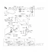 RESERVOIR CARBURANT pour Kawasaki ZZR500 1992
