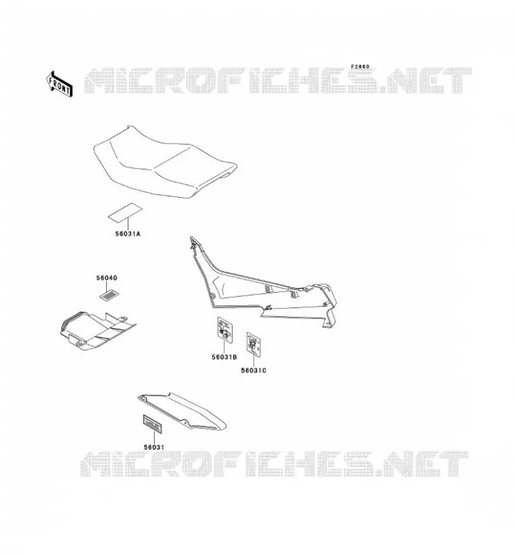 LABEL Kawasaki MOTOS 500 1992 ZZR500  ZX500-C3