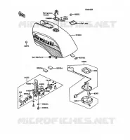 RESERVOIR CARBURANT pour Kawasaki GPZ550 1985