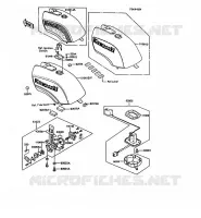 RESERVOIR CARBURANT pour Kawasaki GPZ550 1986