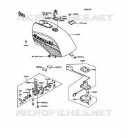 RESERVOIR CARBURANT pour Kawasaki GPZ550 1987
