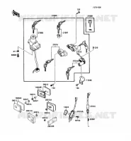 CONTACTEUR SERRURE/R&Eacute;FLECTEUR pour Kawasaki GPX600R 1989