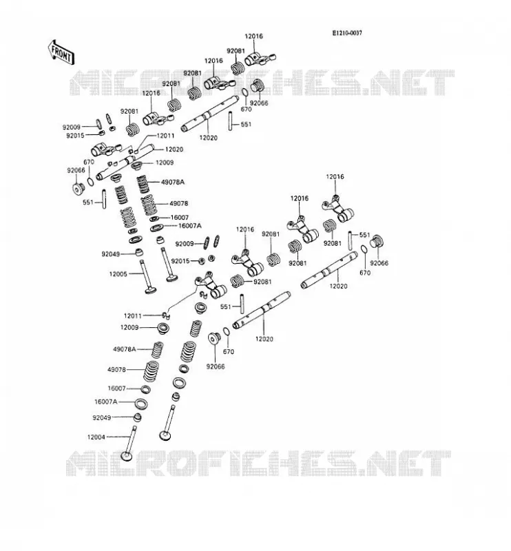 SOUPAPE Kawasaki MOTOS 600 1992 GPX600R  ZX600-C5