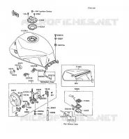 RESERVOIR CARBURANT pour Kawasaki GPX600R 1993