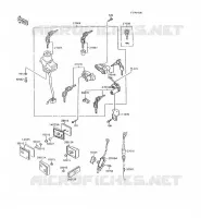 CONTACTEUR SERRURE/R&Eacute;FLECTEUR pour Kawasaki GPX600R 1995