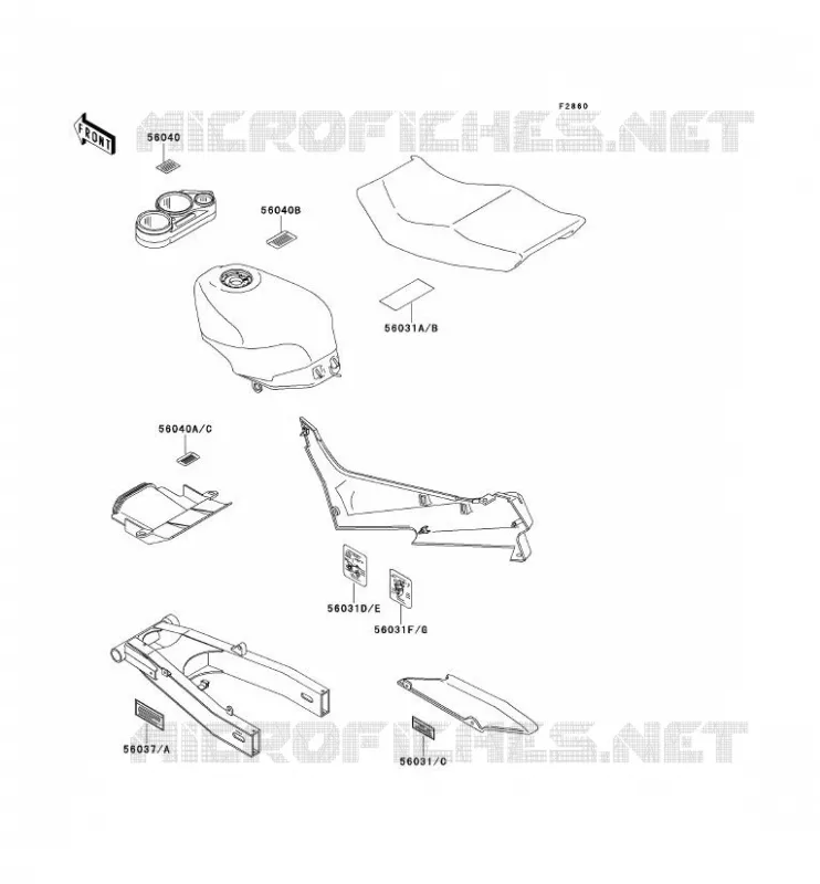 LABEL Kawasaki MOTOS 600 1990 ZZR600  ZX600-D1