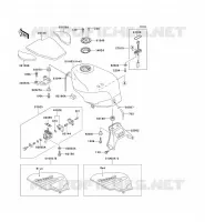 RESERVOIR CARBURANT pour Kawasaki ZZR600 1990
