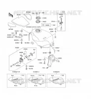RESERVOIR CARBURANT pour Kawasaki ZZR600 1992