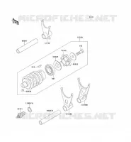 BARILLET/FOURCHETTE pour Kawasaki ZZR600 1992