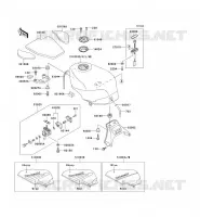 RESERVOIR CARBURANT pour Kawasaki ZZR600 1992