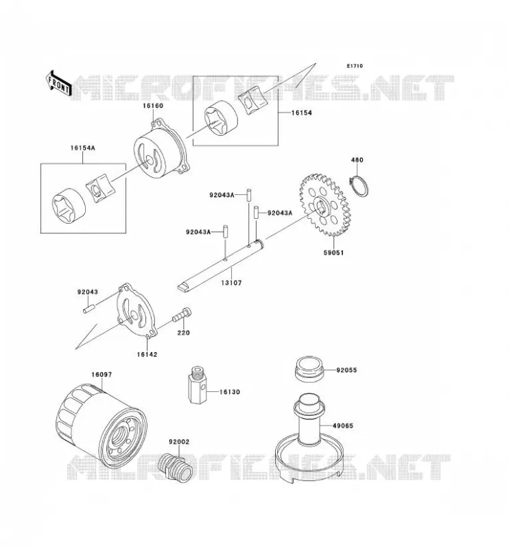 POMPE A HUILE Kawasaki MOTOS 600 1992 ZZR600  ZX600-D3