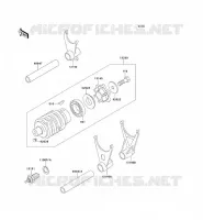 BARILLET/FOURCHETTE pour Kawasaki ZZR600 1992