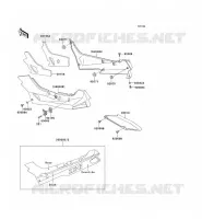 CACHE LAT&Eacute;RAL/GARDE CHAINE pour Kawasaki ZZR600 1993