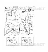 RESERVOIR CARBURANT pour Kawasaki ZZR600 1993