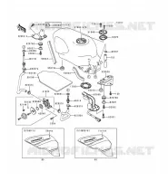 RESERVOIR CARBURANT pour Kawasaki ZZR600 1993
