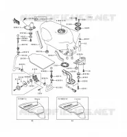 RESERVOIR CARBURANT pour Kawasaki ZZR600 1993