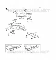 CACHE LAT&Eacute;RAL/GARDE CHAINE pour Kawasaki ZZR600 1993
