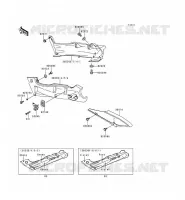 CACHE LAT&Eacute;RAL/GARDE CHAINE pour Kawasaki ZZR600 1993
