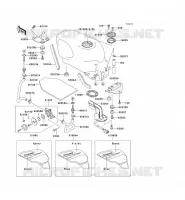 RESERVOIR CARBURANT pour Kawasaki ZZR600 1993