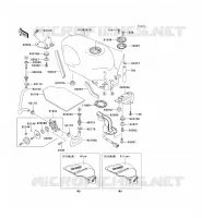 RESERVOIR CARBURANT pour Kawasaki ZZR600 2002