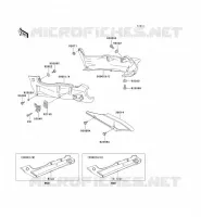 CACHE LAT&Eacute;RAL/GARDE CHAINE pour Kawasaki ZZR600 2003