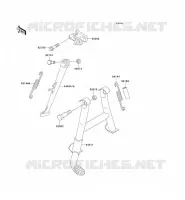 BEQUILLES pour Kawasaki ZZR600 2004