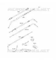 CABLES pour Kawasaki ZZR600 2004