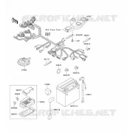 CHASSIS EQUIPMENT ELECTRIQUE pour Kawasaki ZZR600 2004