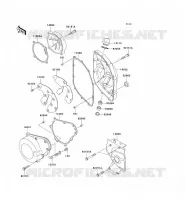 COUVERCLES MOTEUR pour Kawasaki ZZR600 2004