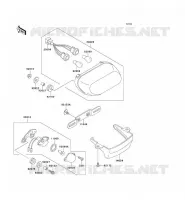 FEUX ARRI&Egrave;RE(S) pour Kawasaki ZZR600 2004