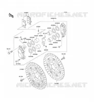 FREIN AVANT pour Kawasaki ZZR600 2004