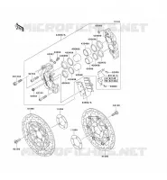 FREIN AVANT pour Kawasaki ZZR600 2004