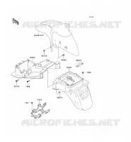 GARDE BOUE pour Kawasaki ZZR600 2004
