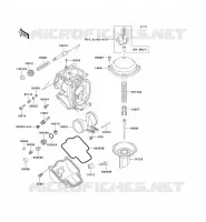 PI&Egrave;CES DE CARBURATEUR pour Kawasaki ZZR600 2004