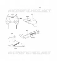 STICKER(BLEU)(CN) pour Kawasaki ZZR600 2004