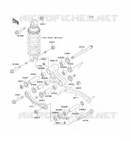SUSPENSION ARRI&Egrave;RE pour Kawasaki ZZR600 2004