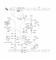 SYSTEME D'EVAPORATION CARBURANT pour Kawasaki ZZR600 2004