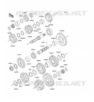 TRANSMISSION pour Kawasaki ZZR600 2004