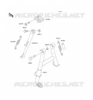 BEQUILLES pour Kawasaki ZZR600 2004