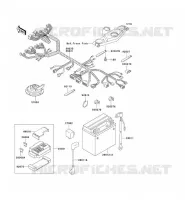 CHASSIS EQUIPMENT ELECTRIQUE pour Kawasaki ZZR600 2004