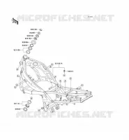 CH&Acirc;SSIS pour Kawasaki ZZR600 2004