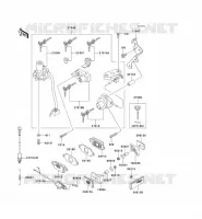 CONTACTEUR SERRURE/R&Eacute;FLECTEUR pour Kawasaki ZZR600 2004