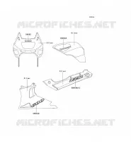 DECALS(SILVER)(CN) pour Kawasaki ZZR600 2004