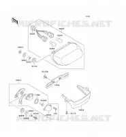 FEUX ARRI&Egrave;RE(S) pour Kawasaki ZZR600 2004