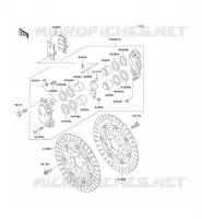 FREIN AVANT pour Kawasaki ZZR600 2004