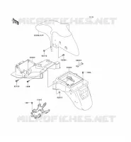 GARDE BOUE pour Kawasaki ZZR600 2004