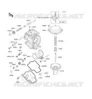 PI&Egrave;CES DE CARBURATEUR pour Kawasaki ZZR600 2004