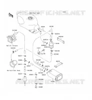 SYSTEME D'EVAPORATION CARBURANT pour Kawasaki ZZR600 2004